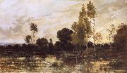 Charles Francois Daubigny Alders oil